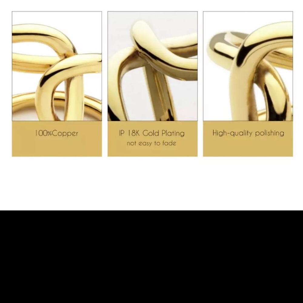 Double Line Cross winding Rings - Picture 5 of 8